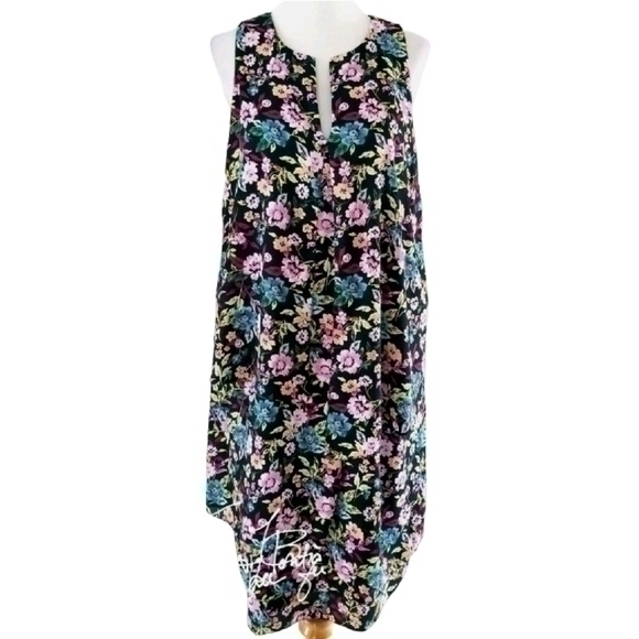 BANANA REPUBLIC FLORAL SHIFT DRESS SZ S 4 6 - Picture 1 of 5